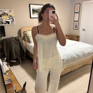 Bardot Celina Long Line Cami in Ivory